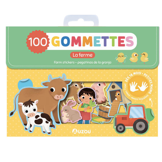 100 Gommettes - La ferme - Auzou