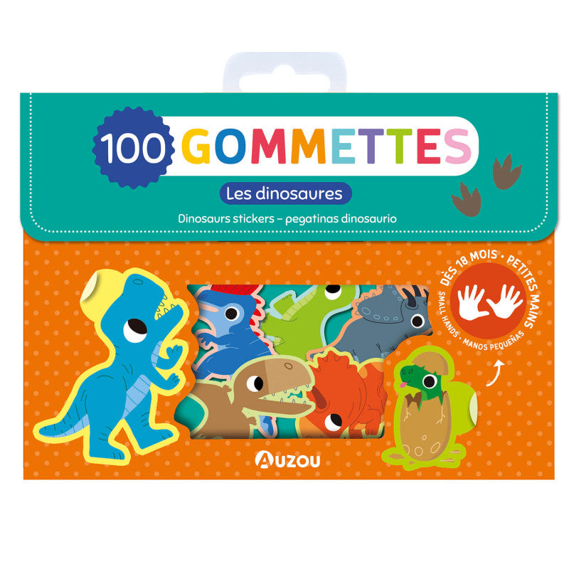 100 Gommettes - Les Dinosaures - Auzou