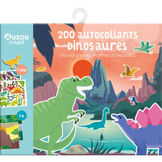 Ma pochette d'artiste - Autocallants Dinosaures - Auzou