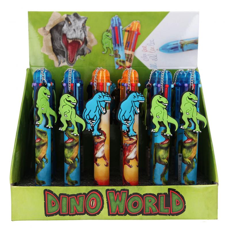 Dino World Stylo 6 couleurs - Depesche