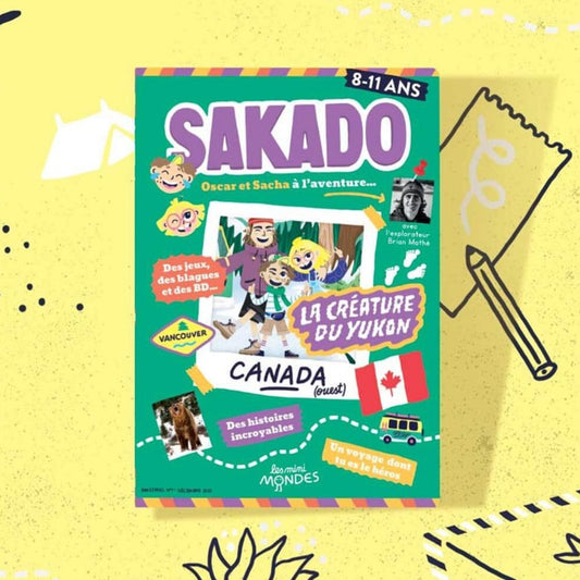Le magazine enfants Sakado Canada Ouest  8-11 ans - Les Mini Mondes