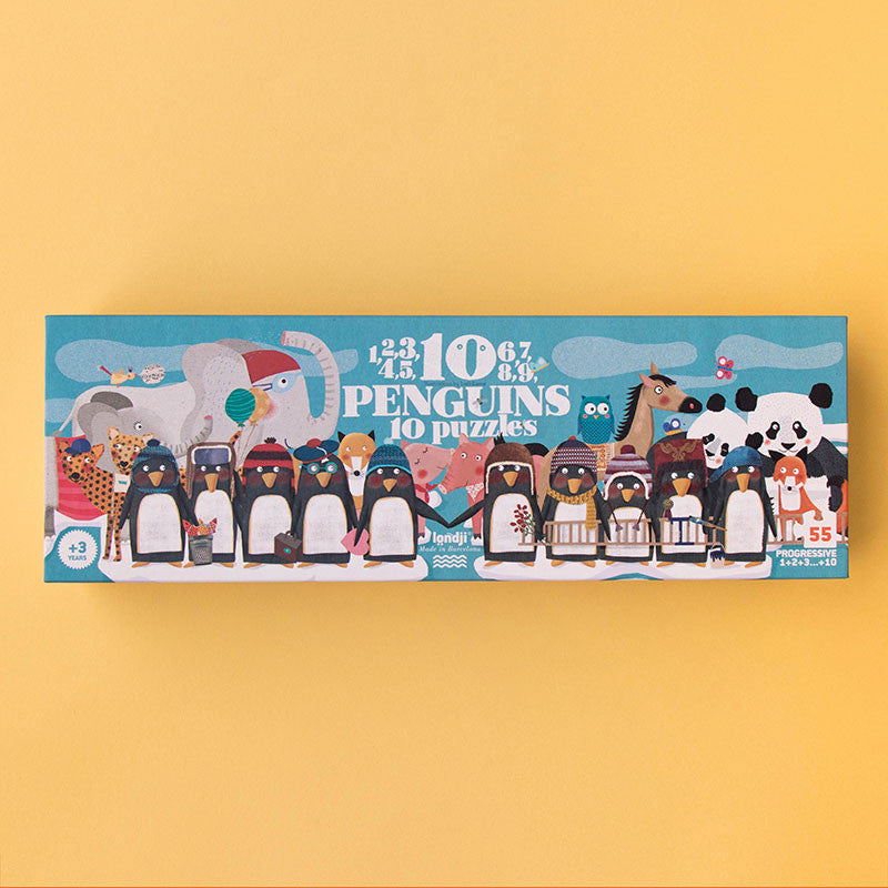 Puzzle 10 pingouins - Londji