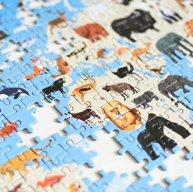 Puzzle Éducatif 500 pièces - Animaux - Poppik