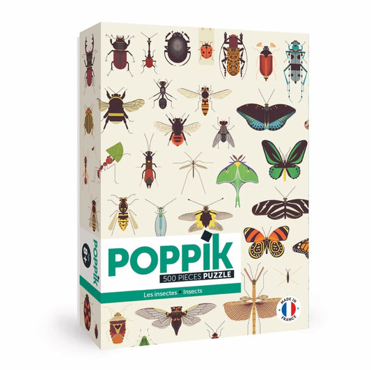 Puzzle Éducatif 500 pièces - Insectes - Poppik