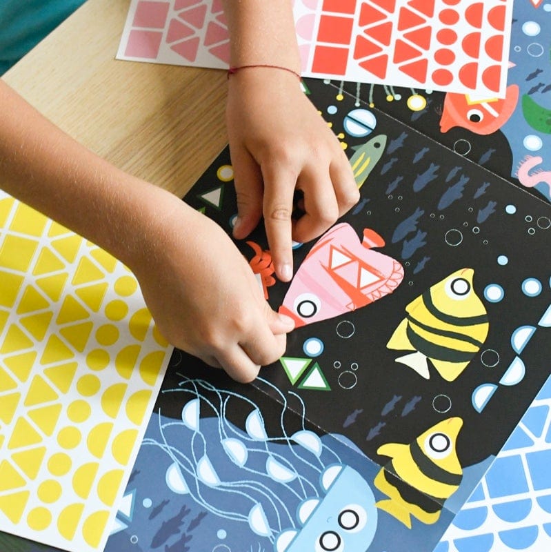 Poster Créatif + 750 Stickers - Aquarium (3-7 ans) - Poppik